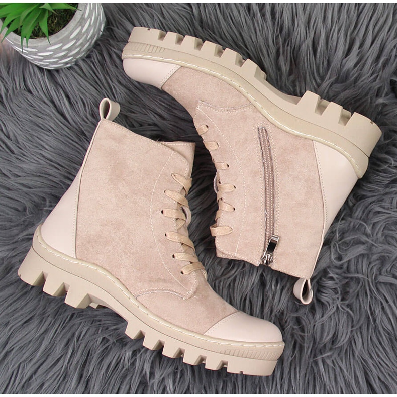 S.Barski Naisten beigenväriset DA alustalenkkarit 2