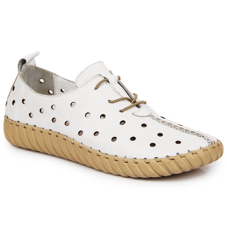 Valkoiset Artiker harjakattoiset mukavuuskengät valkoinen 1