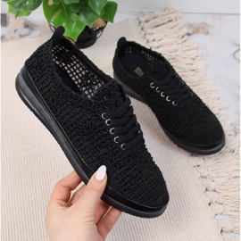 Mustat Artiker-pitsiset naisten tennarit 1