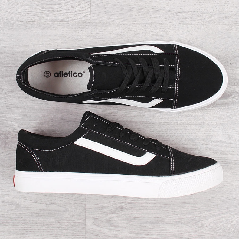 Atletico miesten mustat matalat tennarit 1