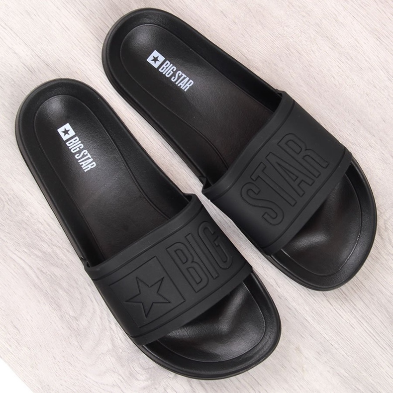 Lasten kumiset rantatossut mustat Big Star DD374157 2