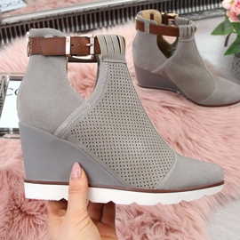 Harmaa Filippo harmaat harjakattoiset wedge-lenkkarit 2