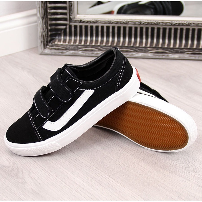 Mustat Atleticon mustat tarranauhalliset lasten tennarit 1