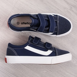 Atletico tummansiniset lasten velcro-lenkkarit sininen 1