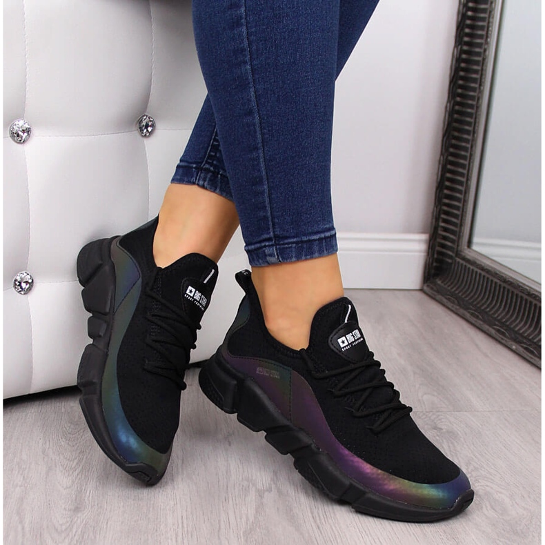 Black Big Star FF274A053 mustat naisten urheilukengät 1