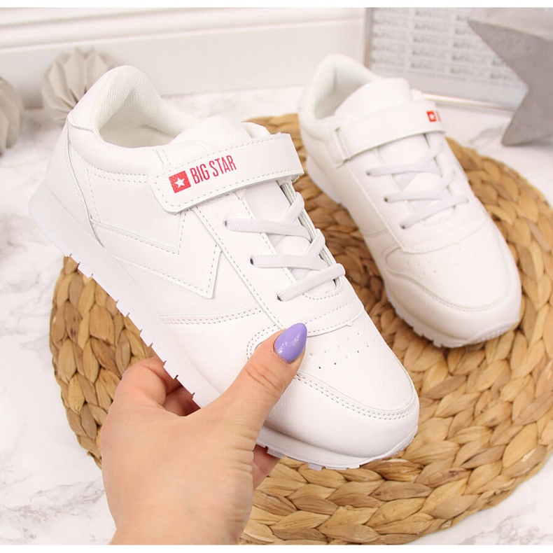 White Big Star GG374057 tarranauhalla valkoiset lasten urheilukengät valkoinen 1