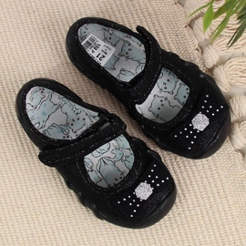 Mustat Befado tyttöjen ballerinatossut tarranauhalla 2