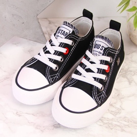 Lasten lenkkarit matalat mustat Big Star HH374090 valkoinen 2