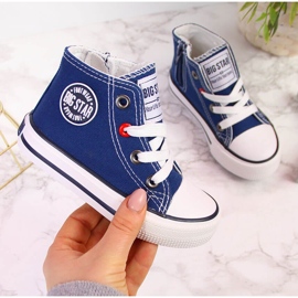 Lasten tennarit, joissa nilkka, laivastonsininen Big Star HH374085 2