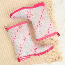 T.Sokolski T. Sokolskin tyttöjen kalossit valkoisilla tähdillä vaaleanpunainen monivärinen 2