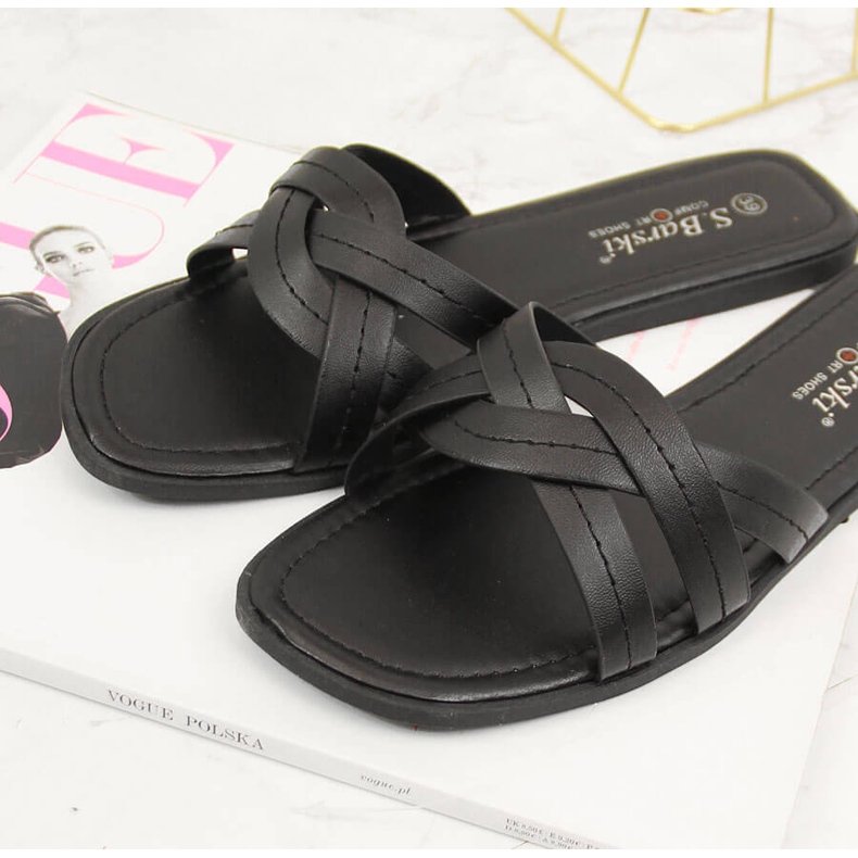 S.Barski Naisten litteät mustat tossut S. Barski 2