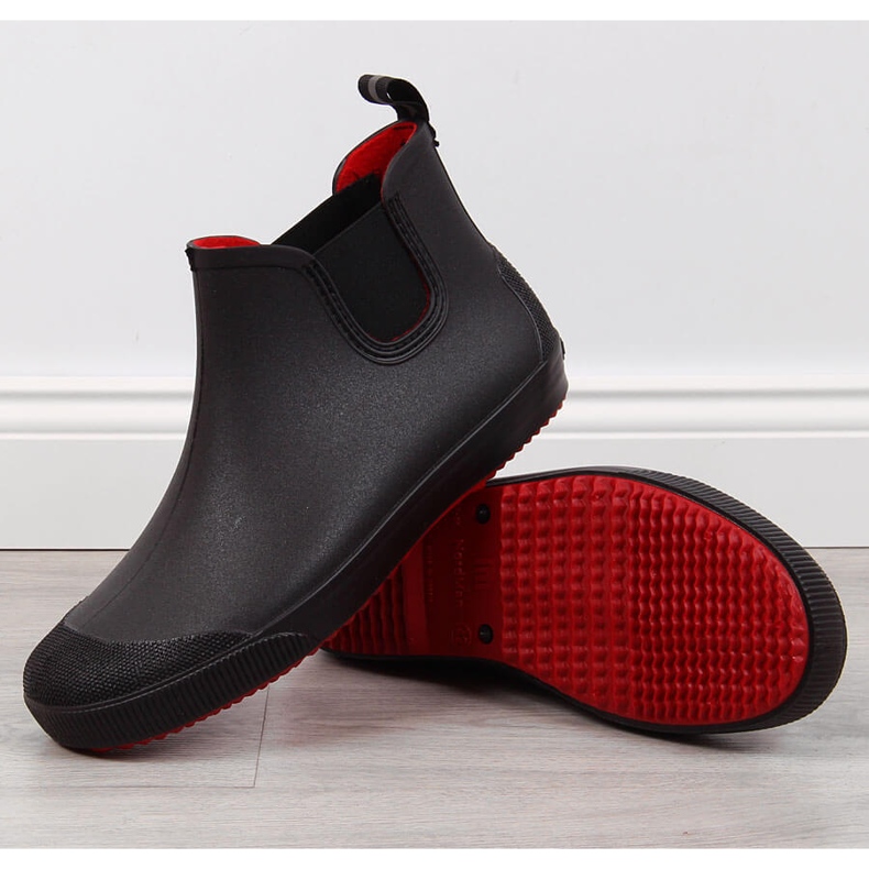 Nordmann Miesten mustat kalossit vedenpitävät Jodhpur-saappaat 1