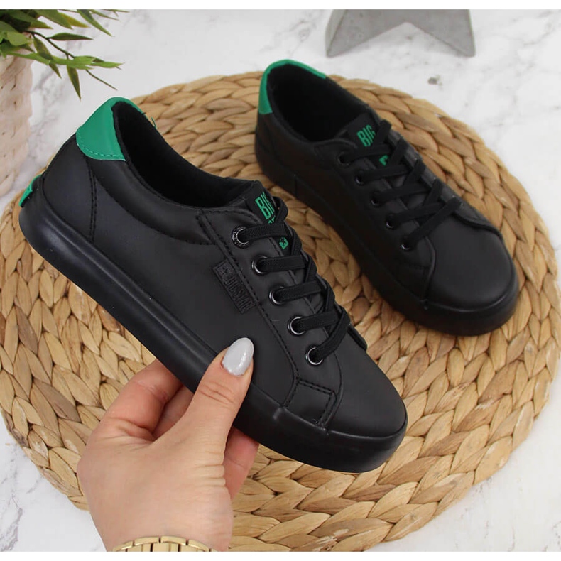 Lasten tennarit matalat eko-nahkaa mustat Big Star DD374147 1