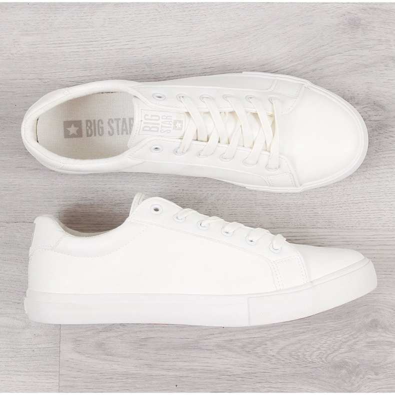 Miesten matalavartaloinen valkoinen ekonahka Big Star II174028 1