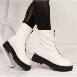 Naisten valkoiset eVento-työläiset vetoketjulla edessä valkoinen 1