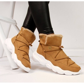 Naisten kameli Big Star II274266 lumisaappaat ruskea 1