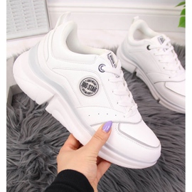 Naisten urheilukengät valkoisella alustalla Big Star II274314 valkoinen 2