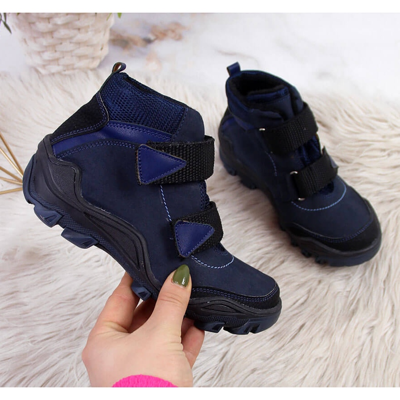 Poikien trappers tarranauhalla laivastonsininen Kornecki 6394 1