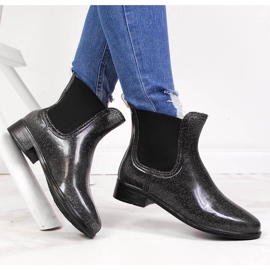 Musta ja hopea naisten kalossit, musta ja hopea T.Sokolski 1