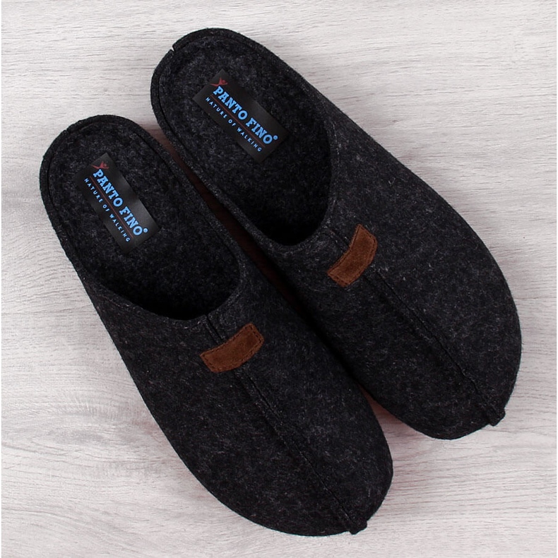 Miesten huopatossut mustat tossut Panto Fino II167010 1