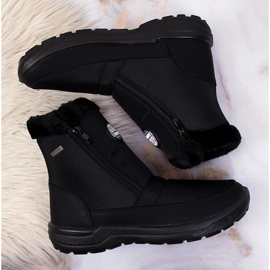 Naisten vedenpitävät eristetyt lumisaappaat mustat Galop 2