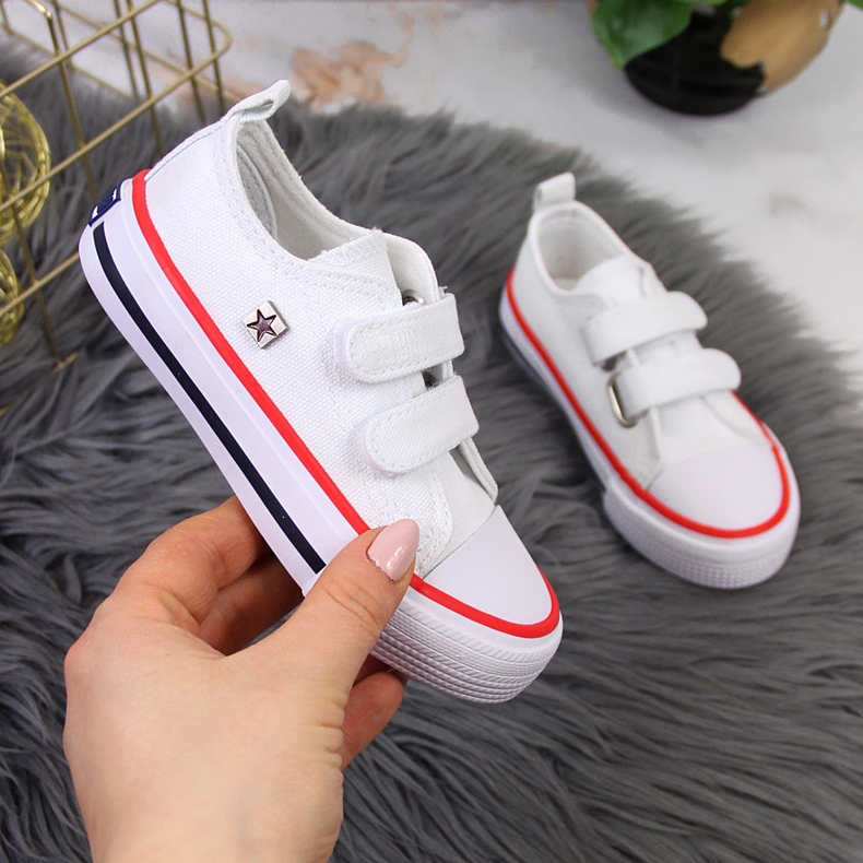 Valkoiset lasten tennarit Big Star HH374095 valkoinen 1