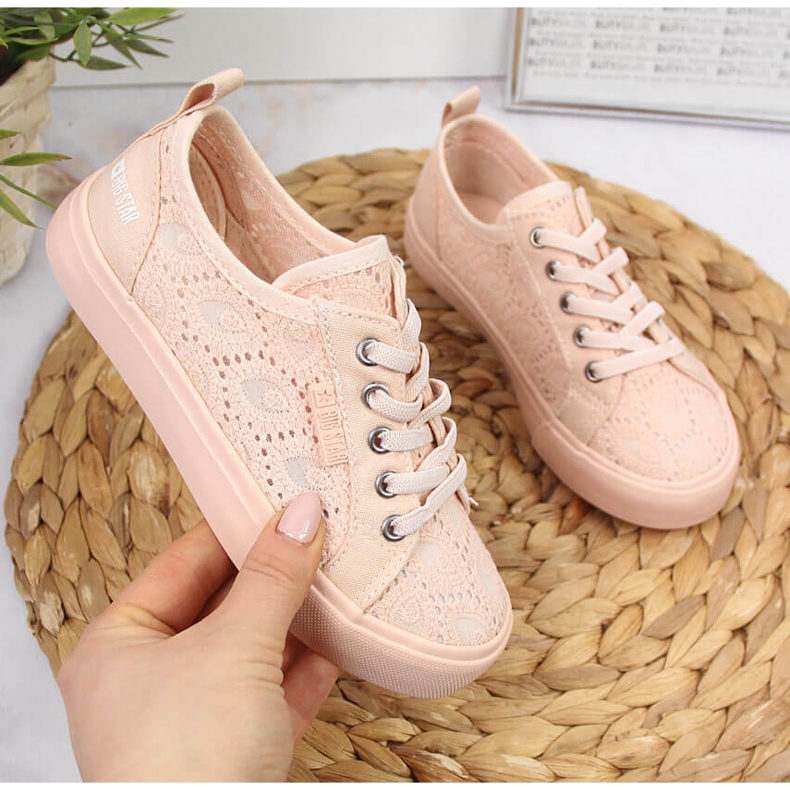 Tyttöjen lenkkarit vaaleanpunaiset Big Star JJ374006 vaaleanpunainen 1