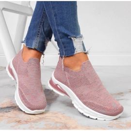 Naisten urheilukengät slip vaaleanpunainen Potocki 1