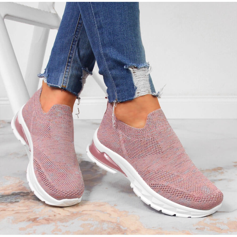 Naisten urheilukengät slip vaaleanpunainen Potocki 1