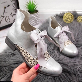 Naisten kevään hopean harjakattoiset Jezzi-saappaat 1