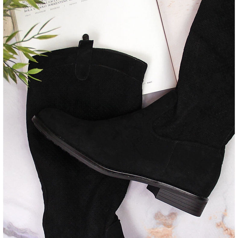 S.Barski Naisten mustat jousisaappaat S. Barski 2