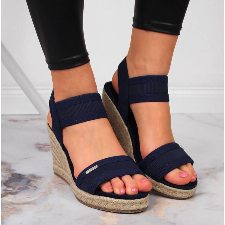 Sandaalit espadrillit kiiloilla laivastonsininen Big Star JJ274977 tummansininen 2