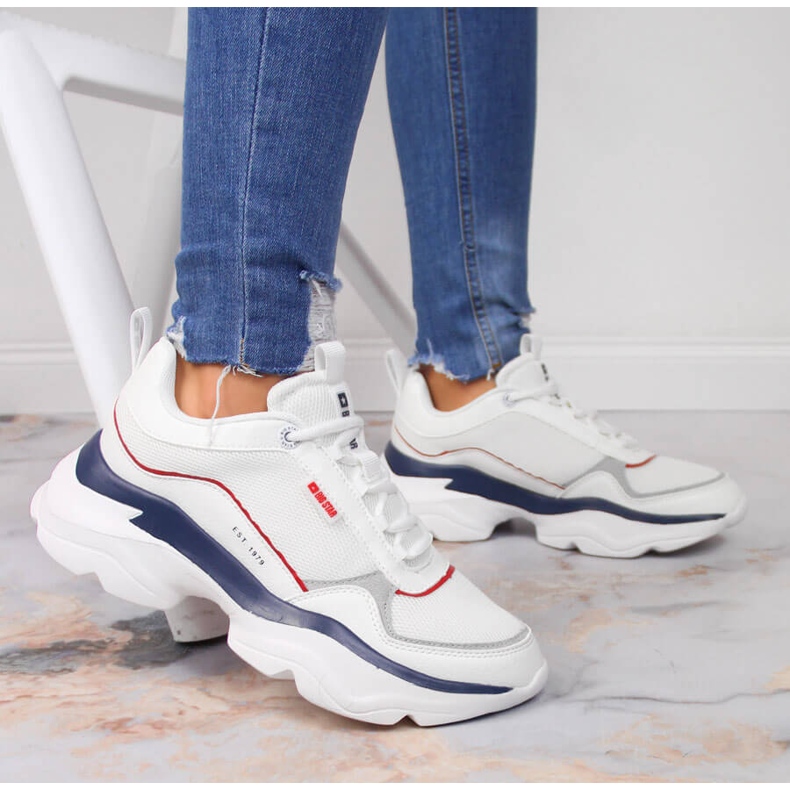 Valkoiset Big Star -urheilukengät JJ274A116 valkoinen 2