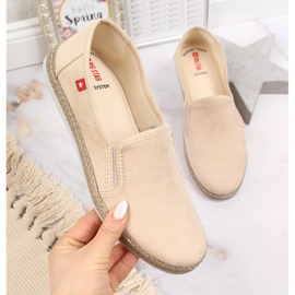 Naisten espadrillit beige Big Star JJ276001 1