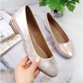 Naisten kultaiset korkeakorkoiset ballerinat Sergio Leone kultainen 1