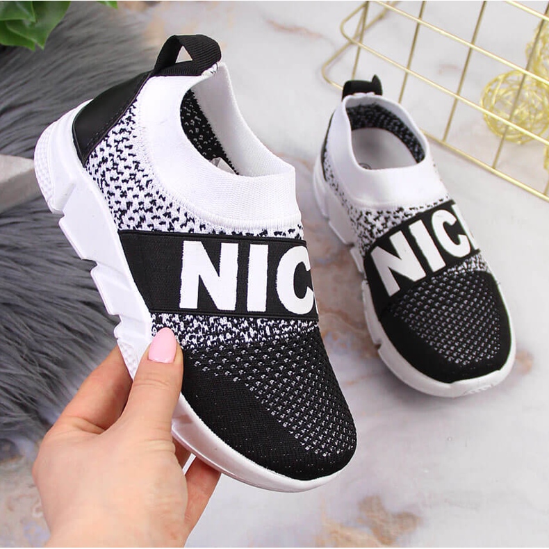 McKeylor lasten urheilukengät musta valkoinen 1