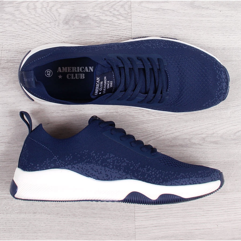 American Club tummansiniset miesten urheilukengät laivastonsininen 1