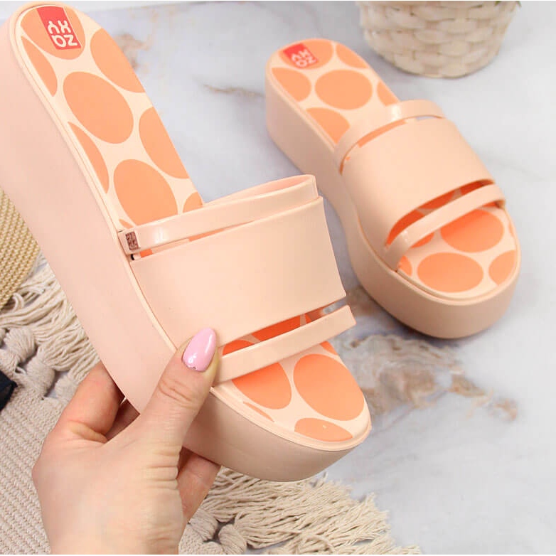 Naisten kumitossut lavalla nude Zaxy HH285194 monivärinen 1