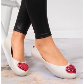 Naisten balerinat meliski sydänbeigellä Zaxy JJ285045 1