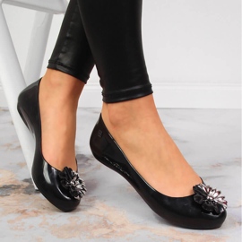 Naisten balerinat meliski, jossa kukka musta Zaxy JJ285048 1