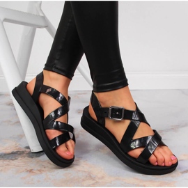 Mustat Zaxy tuoksuvat naisten sandaalit JJ285093 1