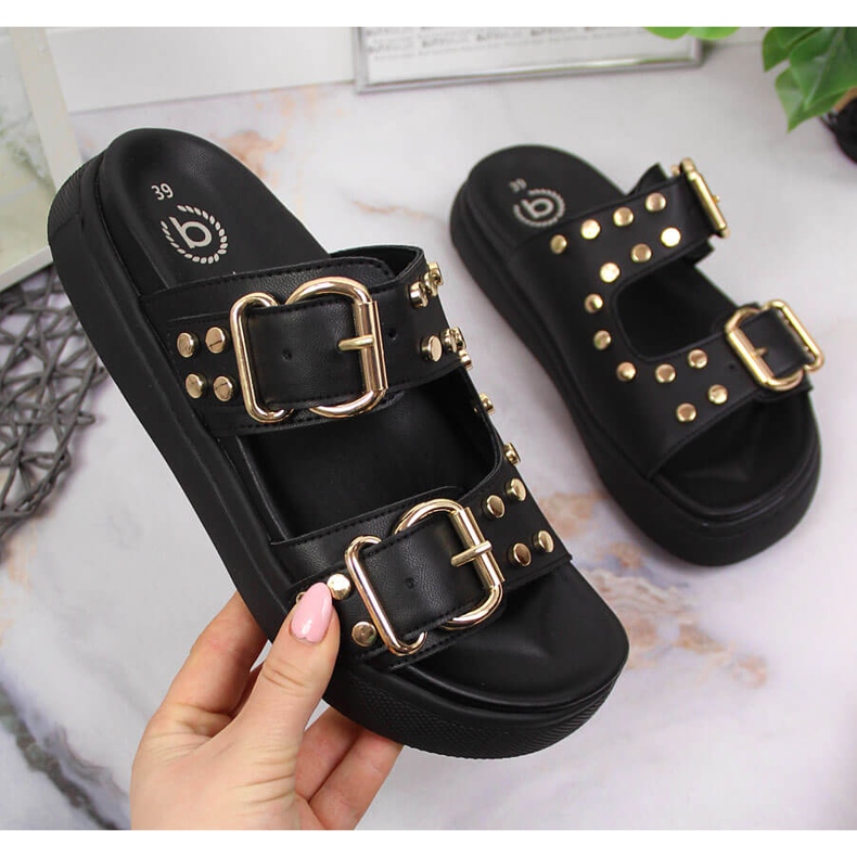 Naisten tossut niiteillä musta Bugatti JJ253070 1