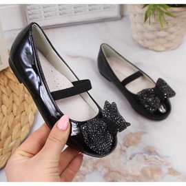 S.Barski Tyttöjen balerinat kuminauhalla, musta S. Barski 1