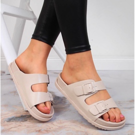 S.Barski Naisten kumitossut soljilla beige S. Barski 1