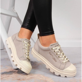 Naisten tennarit beigellä Bugatti JJ253026 alustalla 1