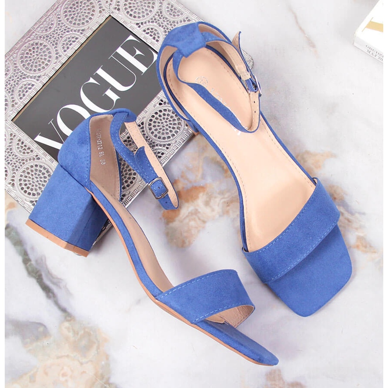 Naisten sandaalit sinisessä Vinceza-tolppassa sininen 1