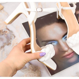 Naisten valkoiset Vinceza-korkokengät valkoinen 1