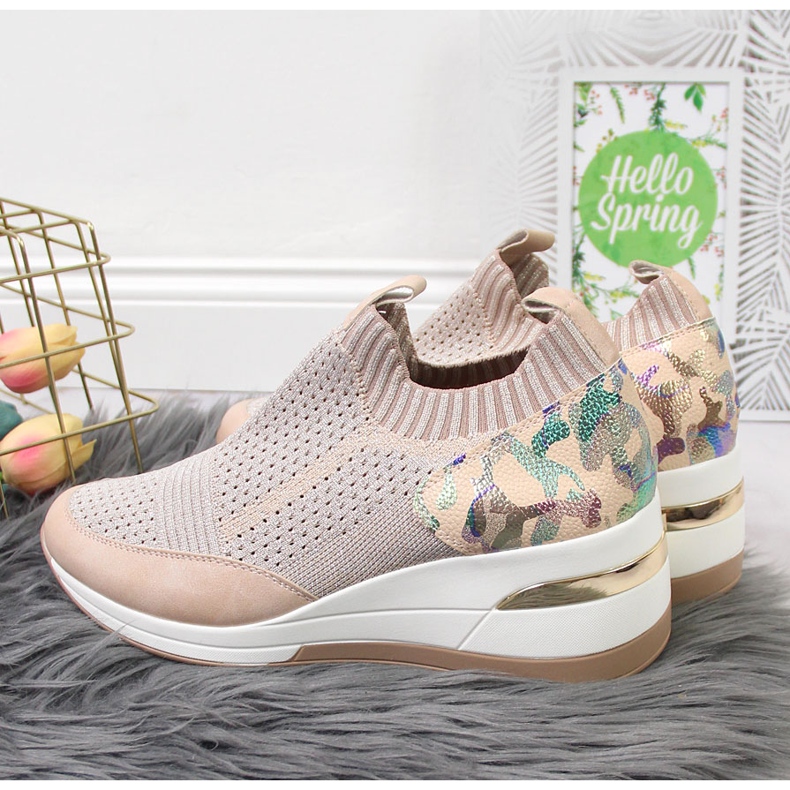 Naisten kiilalenkkarit puuterivaaleanpunainen Artiker 2