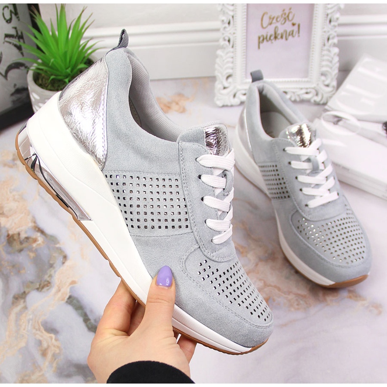 Naisten kiilakengät siniset Jezzi sininen 1