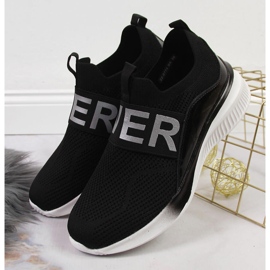 Naisten urheilukengät slip musta Vinceza 2